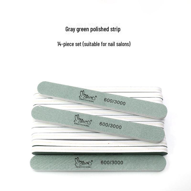 Xinjian Diamond Double-Sided Nail File Set - Includes Sponge, Polishing, and Rubbing Strips