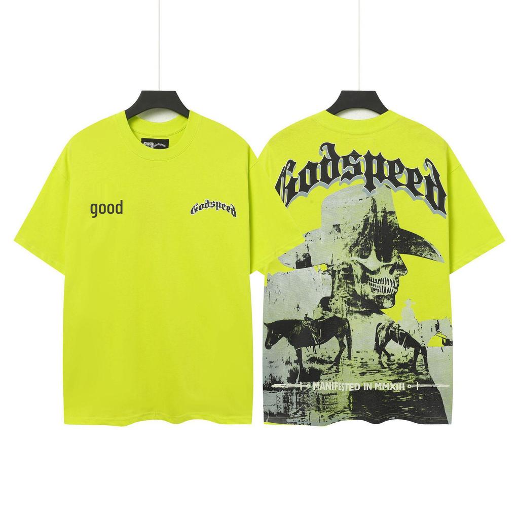 Vintage Skull Rock Band Short-Sleeve Casual Loose T-Shirt for Couples