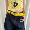 Double-Breasted Wide Waist Belt Versatile Dress Jeans Belt American Women's Belt  Waist Accessories