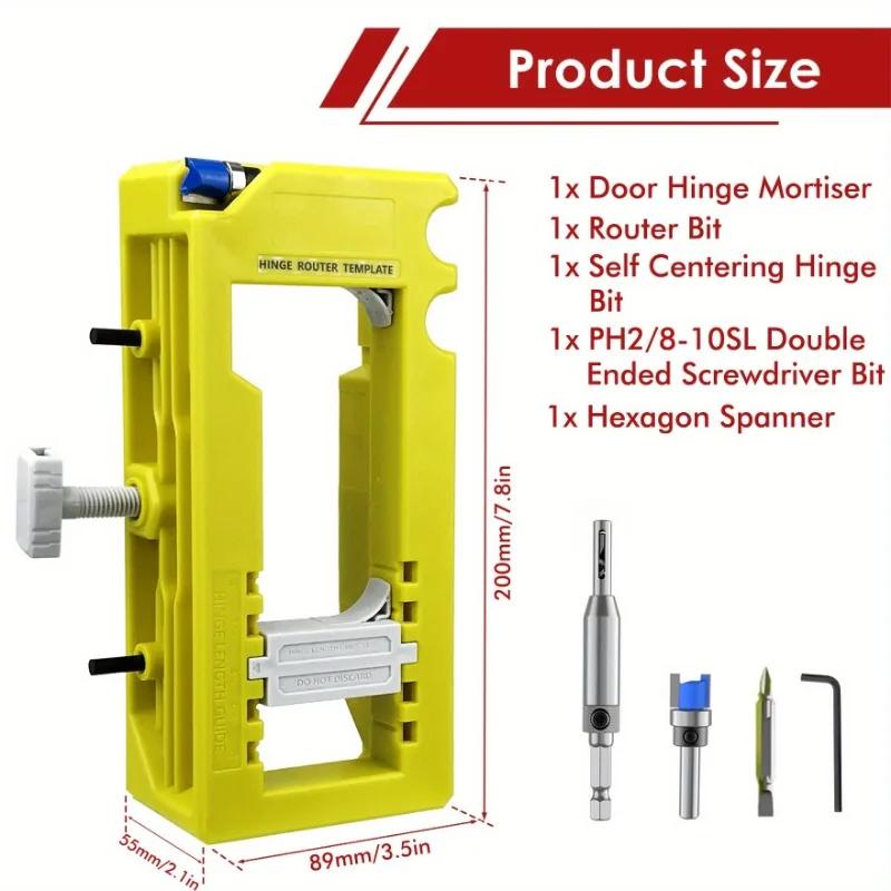 Posizionatore di Apertura Serratura Porta a Battente Kit di Montaggio Cerniera Porta