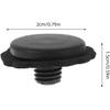 2 Sets of Umbrella Top Cap Replacement, Black Sturdy Plastic Umbrella End Cap Fitting, Easy DIY Repair