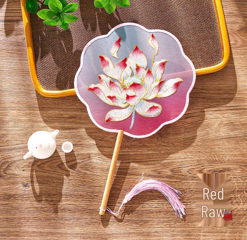 Ancient Style Chinese Embroidery Fan: Classical Hanfu Fairy Dance Accessory
