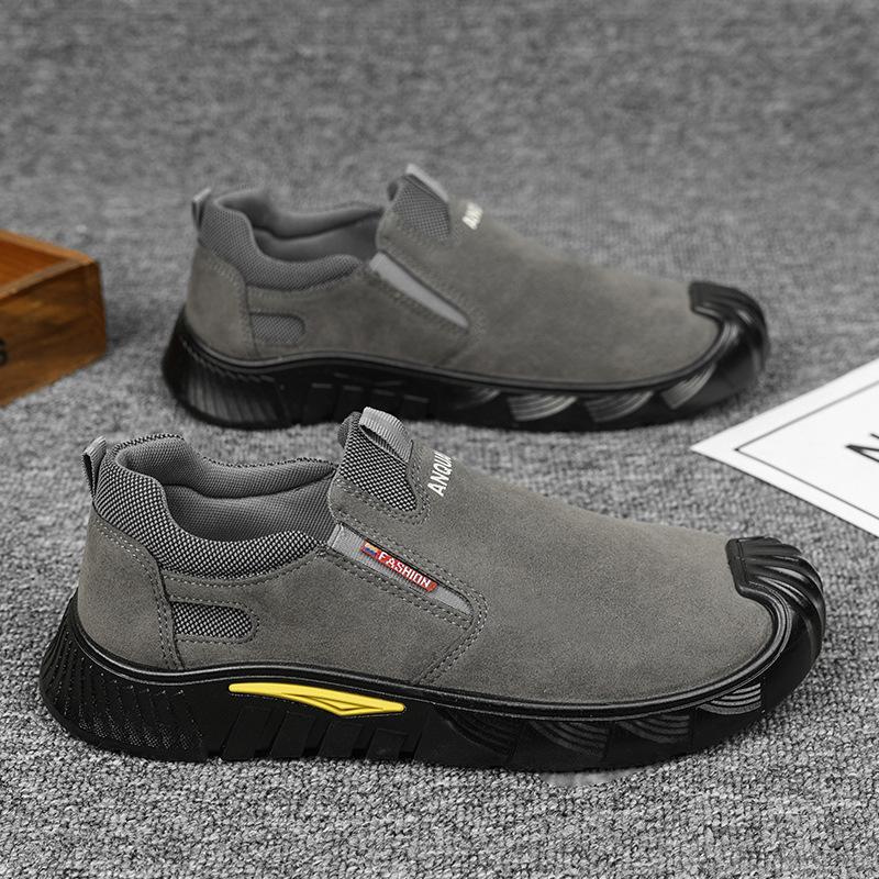 

Construction site work shoes tooling trendy shoes casual shoes men s labor insurance shoes autumn one pedal thick sole non-slip low top 44