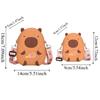 Cartoon Capybara Coin Purse Cute Small Item Bag Fashion Silicone Shoulder Bag  Girls