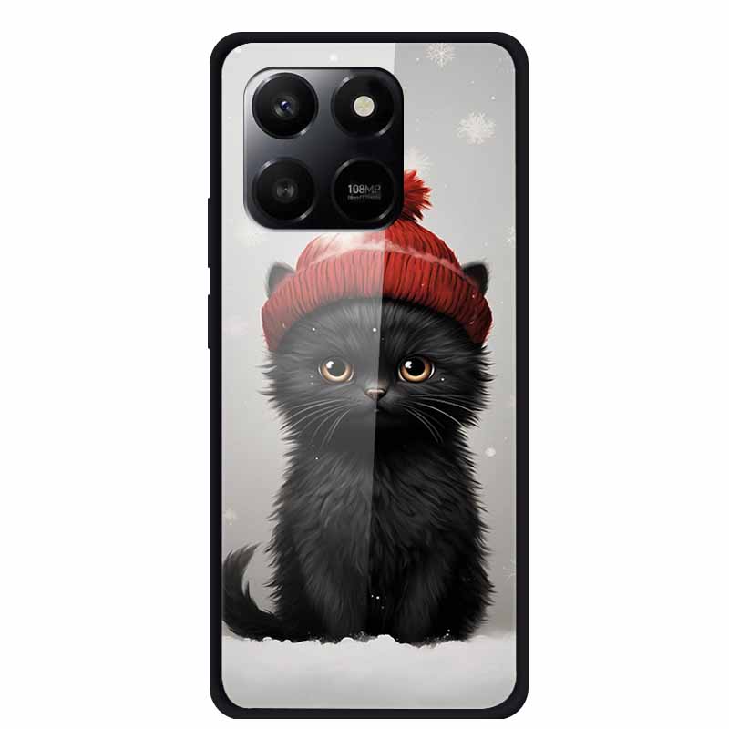 Glass Case For Honor X7d Play 10T 5G Case Soft Bumper Hard Tempered Glass Back Cover For Honor 400 Smart 2025 Phone Cases Fundas