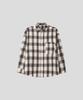 BLACK MOMENT High-Density City Boy Regular Oversized Shirt [Sand Brown Check]