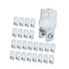 25Pcs Conduit Hangers with Nuts and Bolt Metal Threaded Rods Pipe Hanger Tube Hook Fixing Hardware Accessories