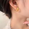 Women's Pastry Bold Base Earrings 2 Colors