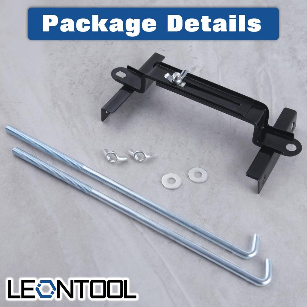 LEONTOOL Sliding Adjustable Frame Holder with Car Bracket Easy Universal Automotive Fixing Accessory for and RVs H-Type J-Bolts, Hold-Down Kit,