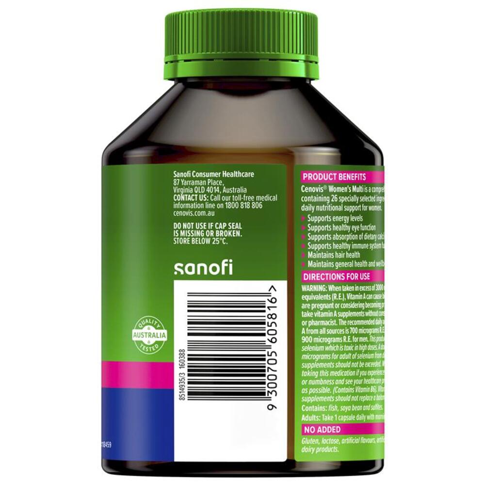CENOVIS WOMEN'S MULTI VITAMINS + MINERALS 100c 3ea