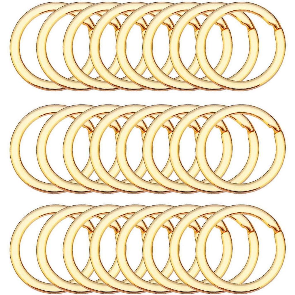 100pack Flat Key Rings Metal Split Ring For Keys Organizations, Jewelry Making, 1inch - DD