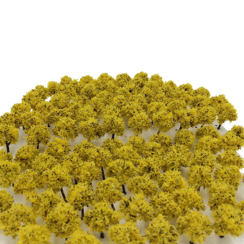 DauStage Forest for N Gauge and Architectural Available in 50 or 100 Colors 100 Trees, 3cm, Dioramas, Railways, Models, (16, Yellow, Pieces)