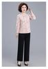 2026 Elegant Retro Jacquard Chinese Style Spring Top for Mothers, Perfect for Middle-Aged and Elderly Women