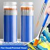 10/50PCS Long Rod Set Oil Painting Brush Acrylic Painting Brushes  Painting Beginners