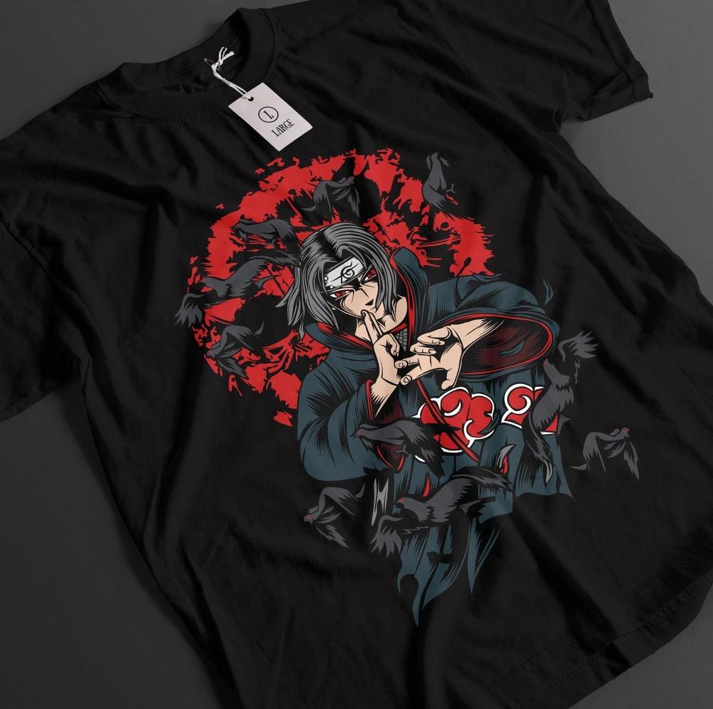 Naruto Shirt Itachi Uchiha Tshirt Sasuke TShirt Orochiru Anime Pain Unisex Tee S