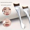 1 Stück Doppelseitiger Foundation-PinselWeiche Nylonborsten mit integriertem SchaberRutschfester Griff für makellose Anwendung Make-up-Werkzeug
