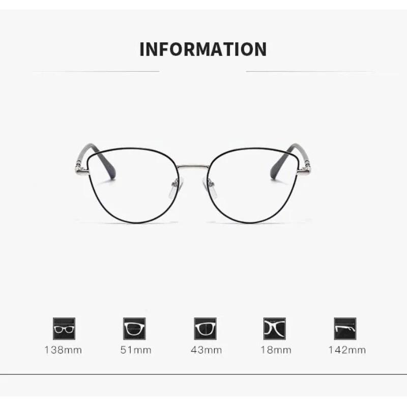 Fashion Women Pochromic Myopia Glasses Unisex Trendy Luxury Cat Eye Glasses Men Ladies Stylish Anti-UV Short Sight Eyewear