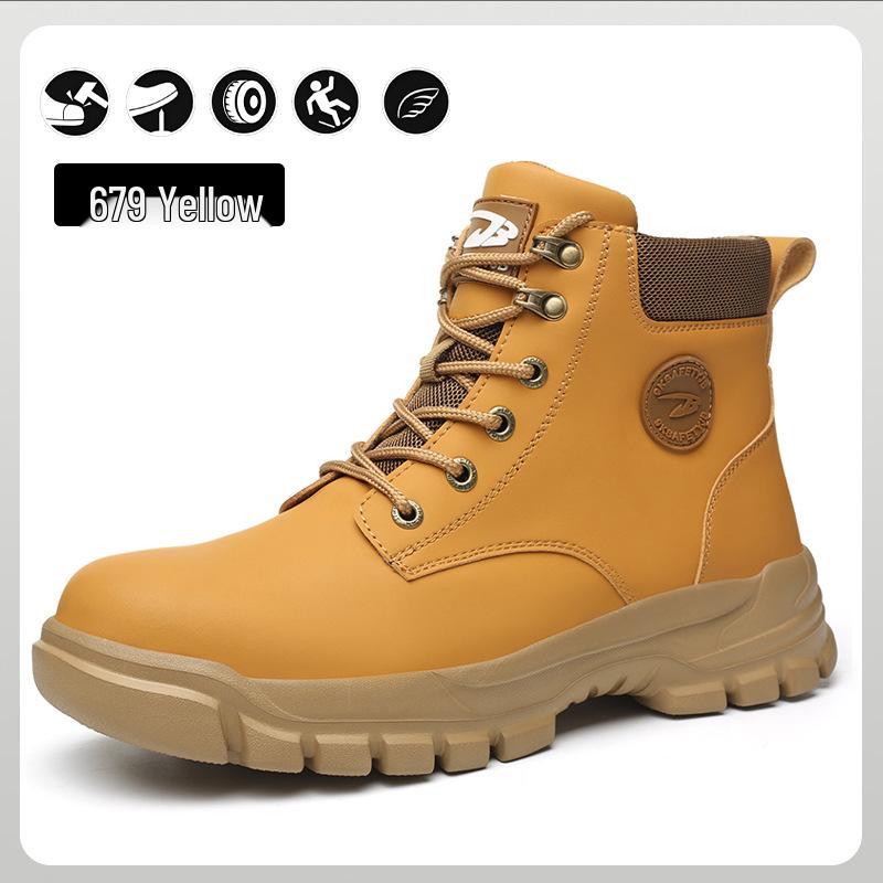 Men's Winter Safety Boots: Anti-Smash, Anti-Puncture, Warm, Comfortable, Casual Protection Shoes