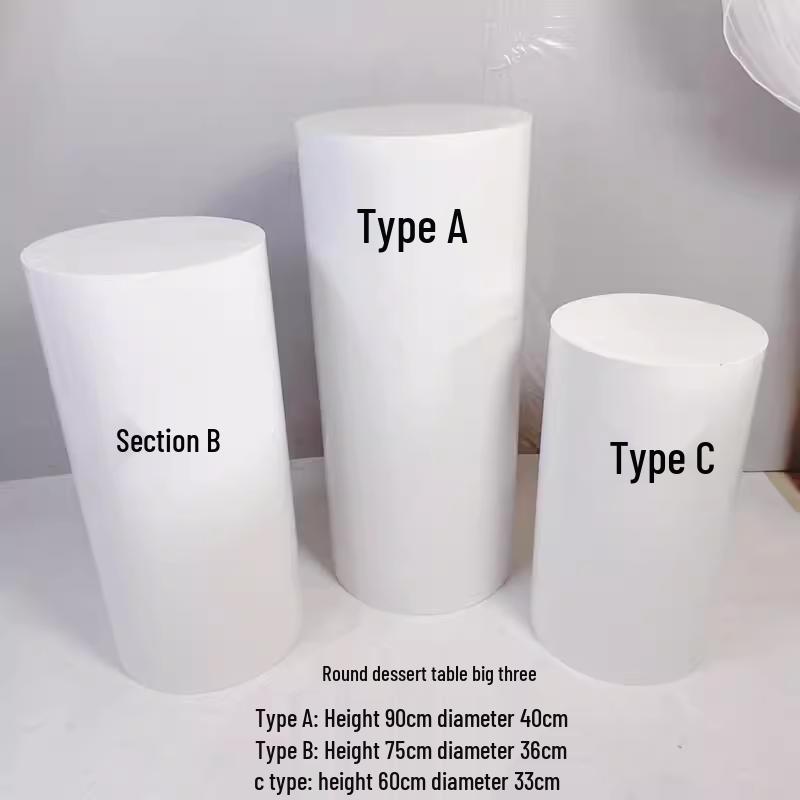 Cylindryczny Stół Weselny na Desery Stojak na Tort Wystawa na Imprezy