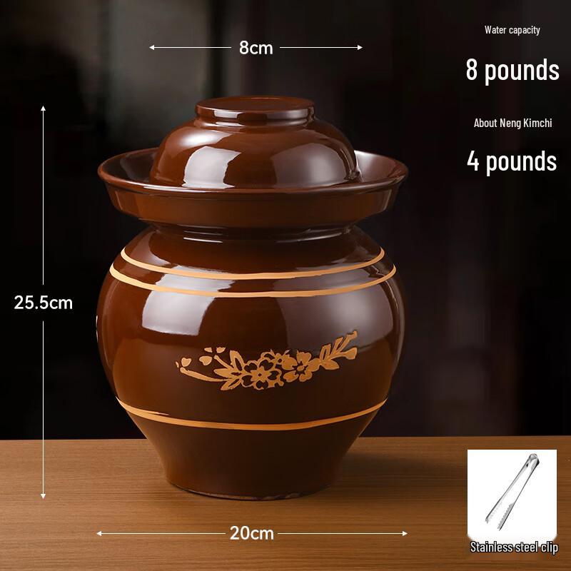 Traditional Earthenware Pickling Crock