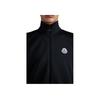 Moncler Ss22 Solid Color Stand Collar Zipper Stud Detail Long Sleeve Jacket Sweatshirt Men jackets Black H20918G00003899A1999