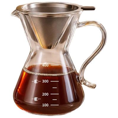 TEOTM Glass Pour Over Coffee Maker Set