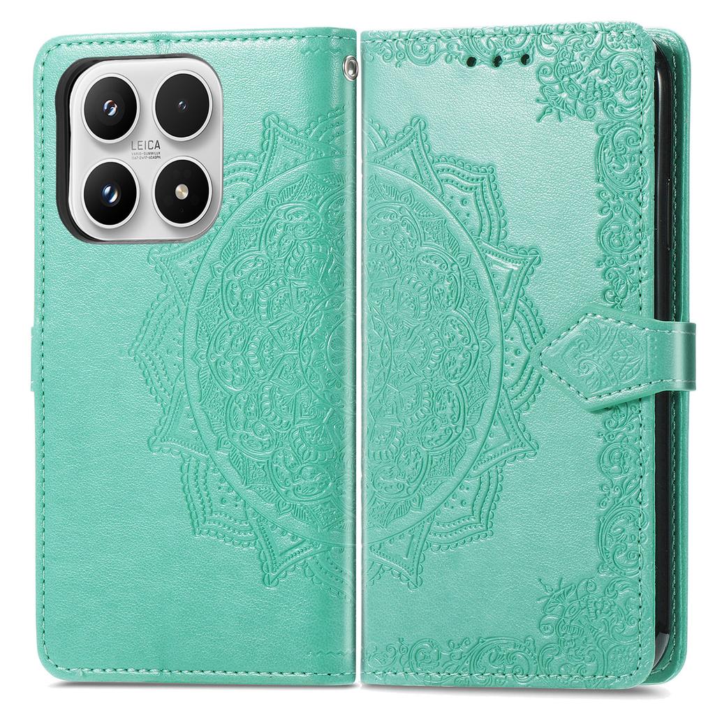 For Xiaomi 17 Wallet Case Mandala Flower Leather Phone Cover Stand