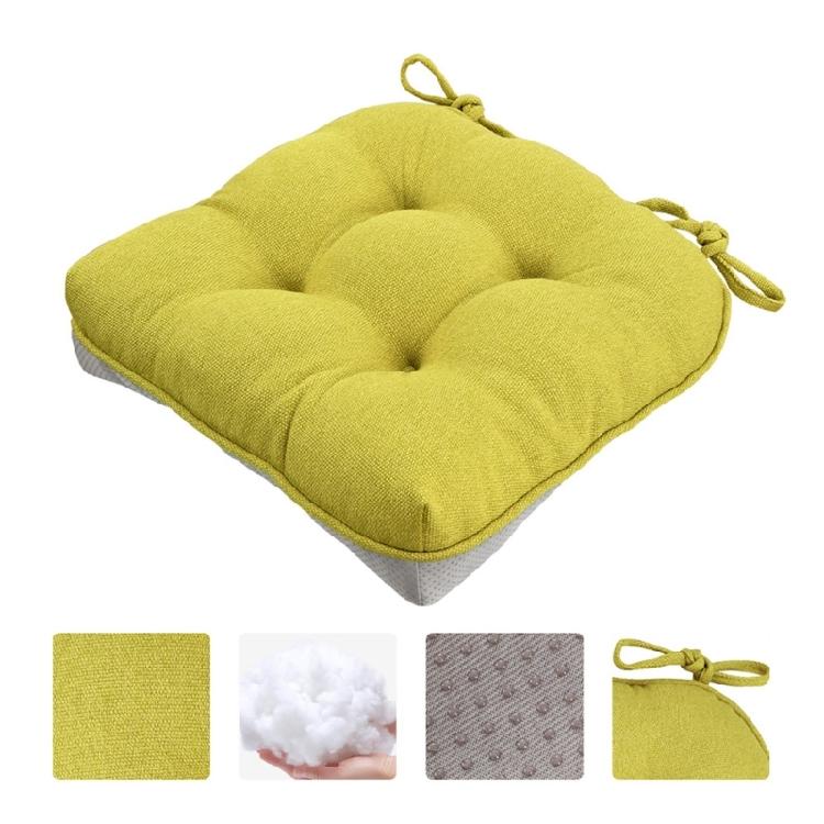 Thick Square Chair Cushion Features Nonslip Base Ideal For Home Offices And Restaurant Seatings