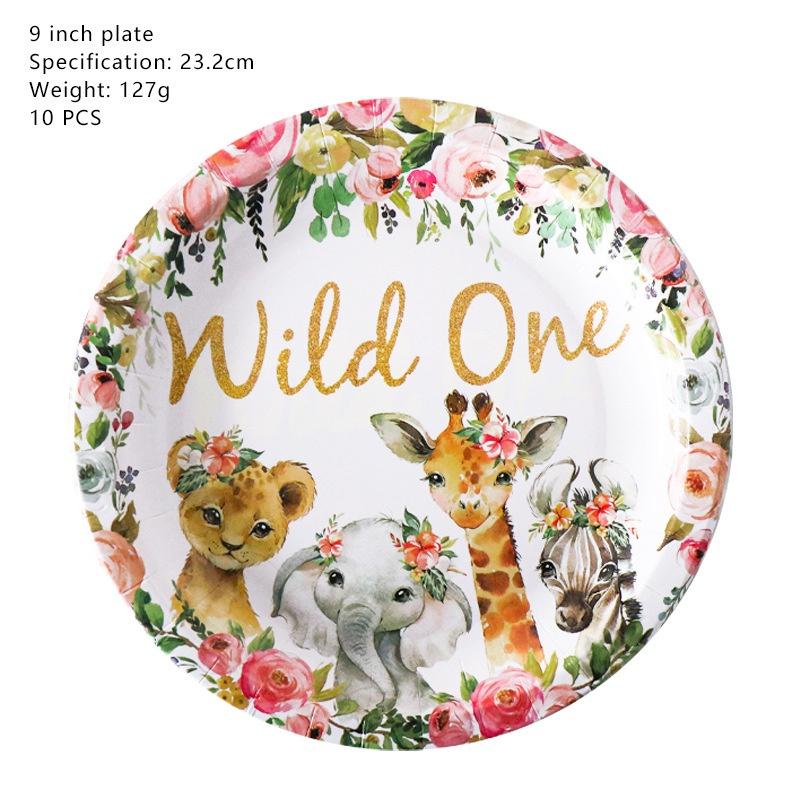One Wild Animal World Birthday Party Supplies Decor Birthday Banner Topper Cake