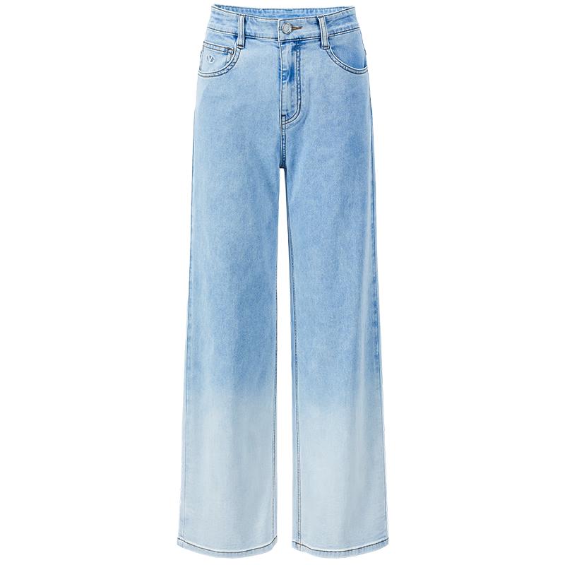 

Giovanni Valentino Women s Gradient Wide-Leg Denim Jeans XL