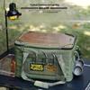 Outdoor multi-functional camping tactical storage bag with tabletop, portable handheld gear, outdoor accessories bag