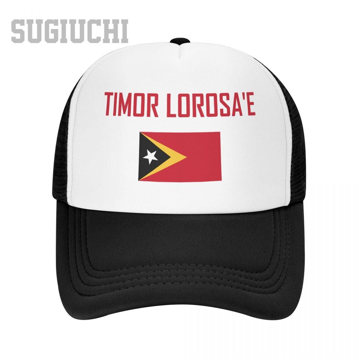 

Unisex Mesh Cap Hat EAST TIMOR Flag And Font Trucker for Unisex Women Baseball Caps Outdoors Cool