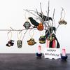8pcs Vintage Halloween Tree Ornament Decorations Horror Pumpkin Witch skull pendant Hanging Tag for Halloween Party home Decor