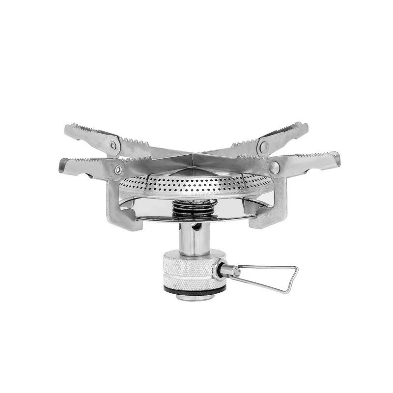Portable Lightweight Solid Durable Windproof Gas Stove Foldable 2L Outdoor Cooking Burner Cookware for Camping & Hiking Picnics
