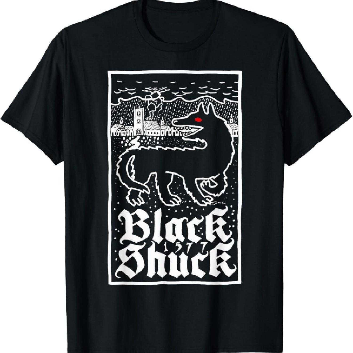 

Black Shuck Demon Dog Cryptids Medieval Mythical T-Shirt S