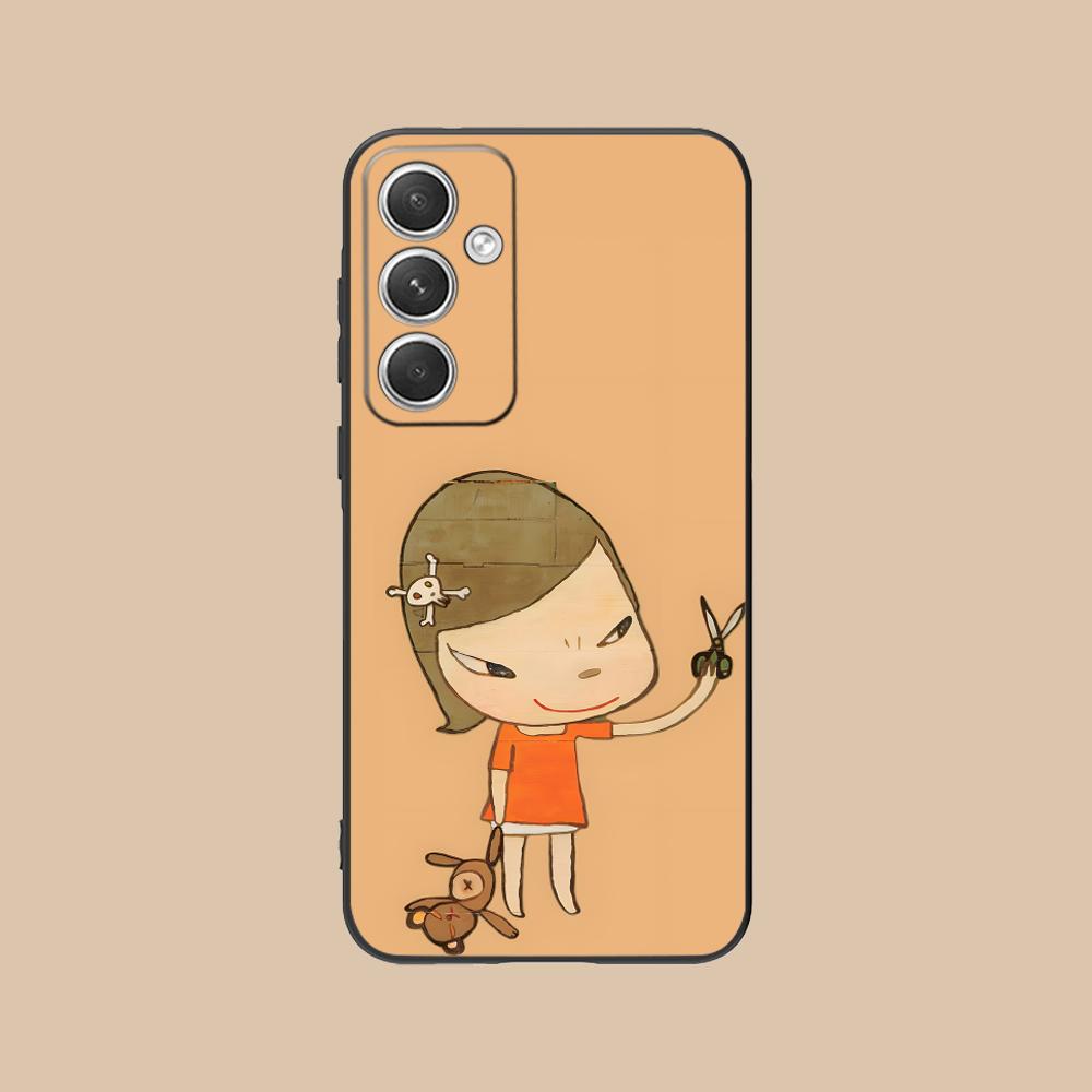 Anime Yoshitomo Nara Phone Case for Samsung Galaxy S26 S25 S24 S23 S22 S21 S20 Note20 Plus FE Ultra Colorful Cover Luxury Pretty