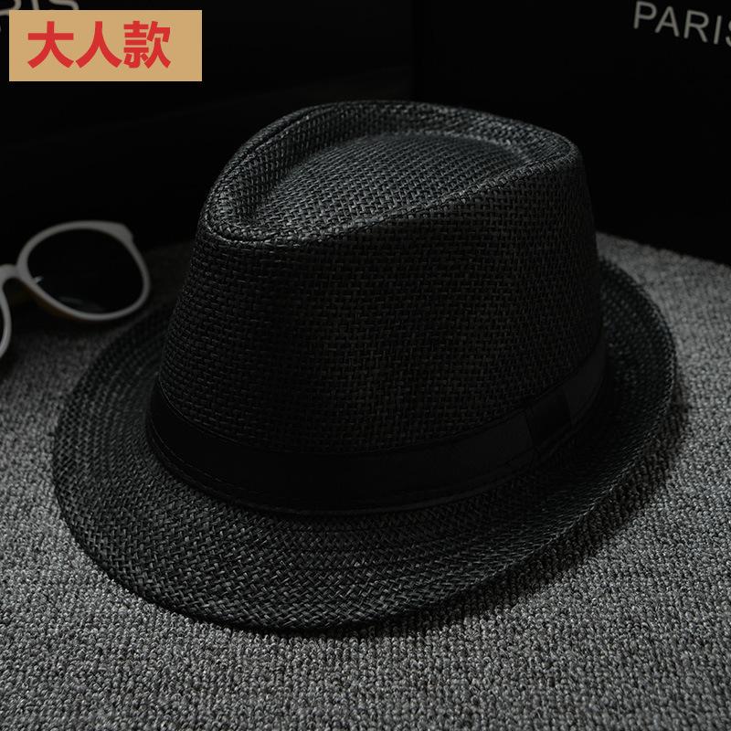[Papyrus] Parent-Child Model, Panama Solid Color Jazz Hat, Children'S British Top Hat, Male And Female Couples Model