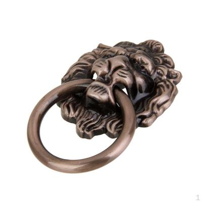 Lion Drawer Pull Handle Handles Decorative Gift Box , Copper