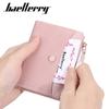 Baellerry Ladies' Fashion Short Purse Large Capacity Wallet Pu Leather Card Holder Cute Students Girls' Zipper Coin Purse