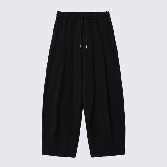 Turtleneck Sweat & Wide Leg Balloon Pants 2 Colors