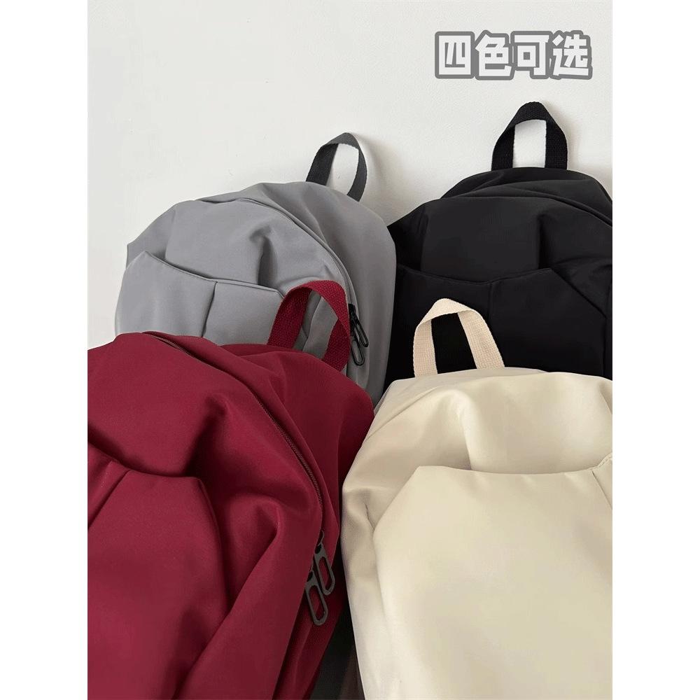 School Bag Male College Student Ins Simple Large-capacity Backpack Female Junior High School Student High School Student Travel Backpack
