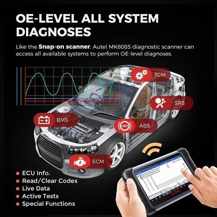Auto-Diagnosekoffer - AUTEL - MK808S - OBD2 - Multimarke - 4 GB RAM