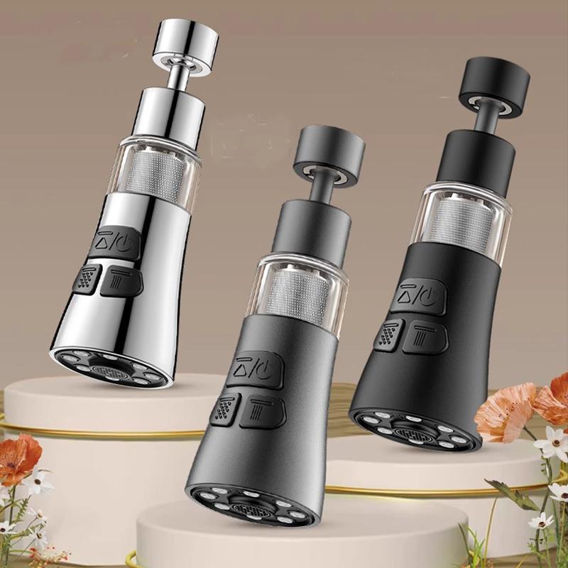 Universal 3 Mode Kitchen Faucet Adapter Aerator Shower Head Filter Home Water Saving Bubbler Splash Filter Tap Nozzle Connector