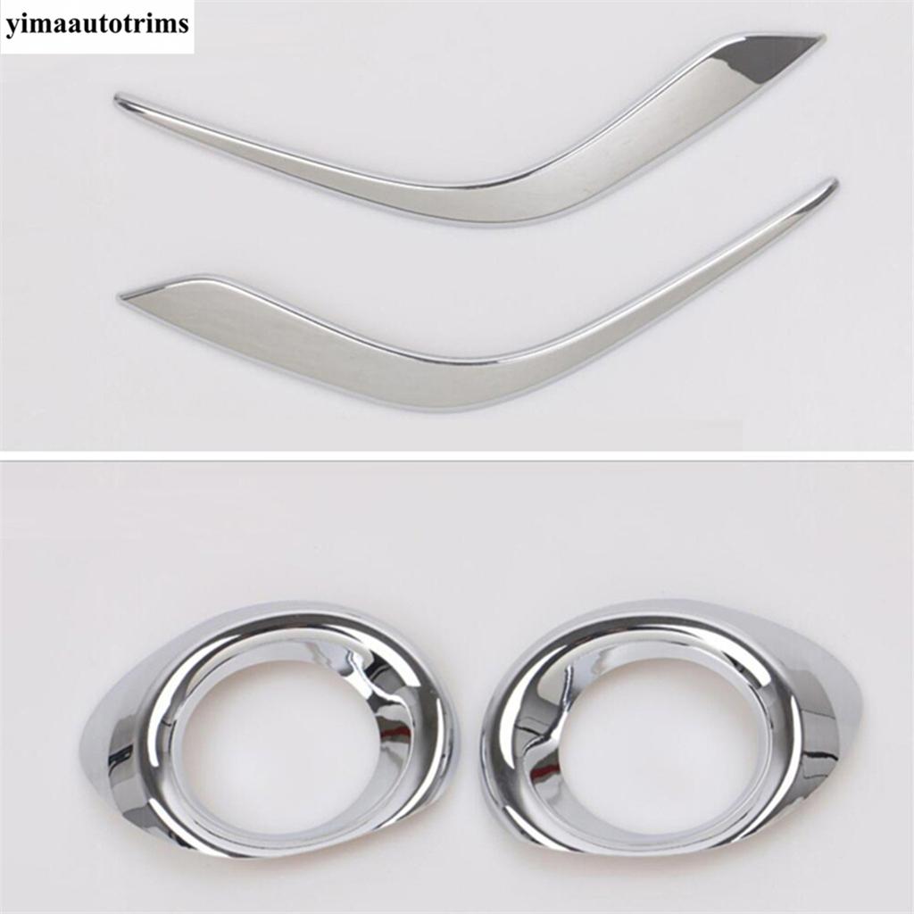 Front Fog Light Lamp Eyelid Eyebrow / Foglight Ring Circle Molding Cover Kit Trim Accessories Exterior For Mazda 6 2013 - 2015