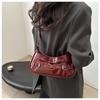 New Korean Style Underarm Bag for Women Soft Touch Faux Leather Shoulder Purse Minimalist Design Chic Handbag