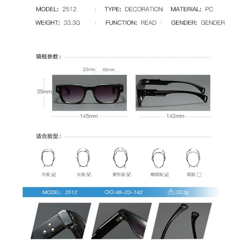 Women's Sunglasses, Men's and Women's Fashion Large-frame Square Sunglasses