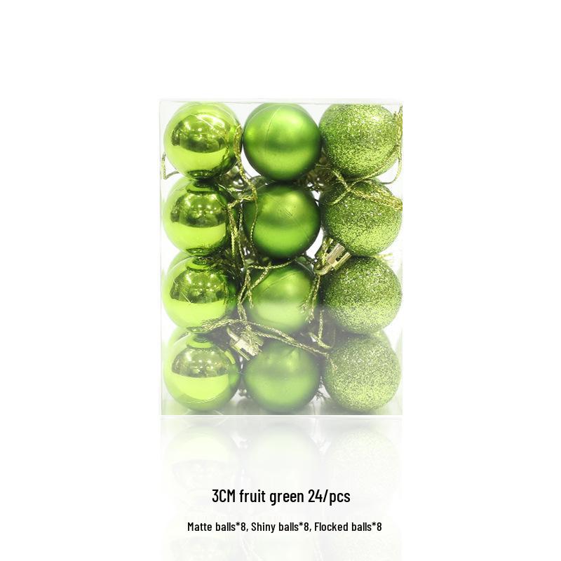 Electroplated Gold & Glitter Christmas Ornaments - Shiny Matte Plastic Balls for Trees & Decor