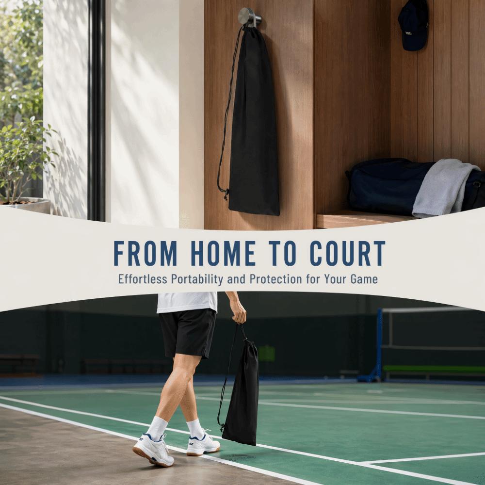Black Racket Cover Soft Badminton Racquet Storage Bag Durable Badminton Racket Bag Sports Travel