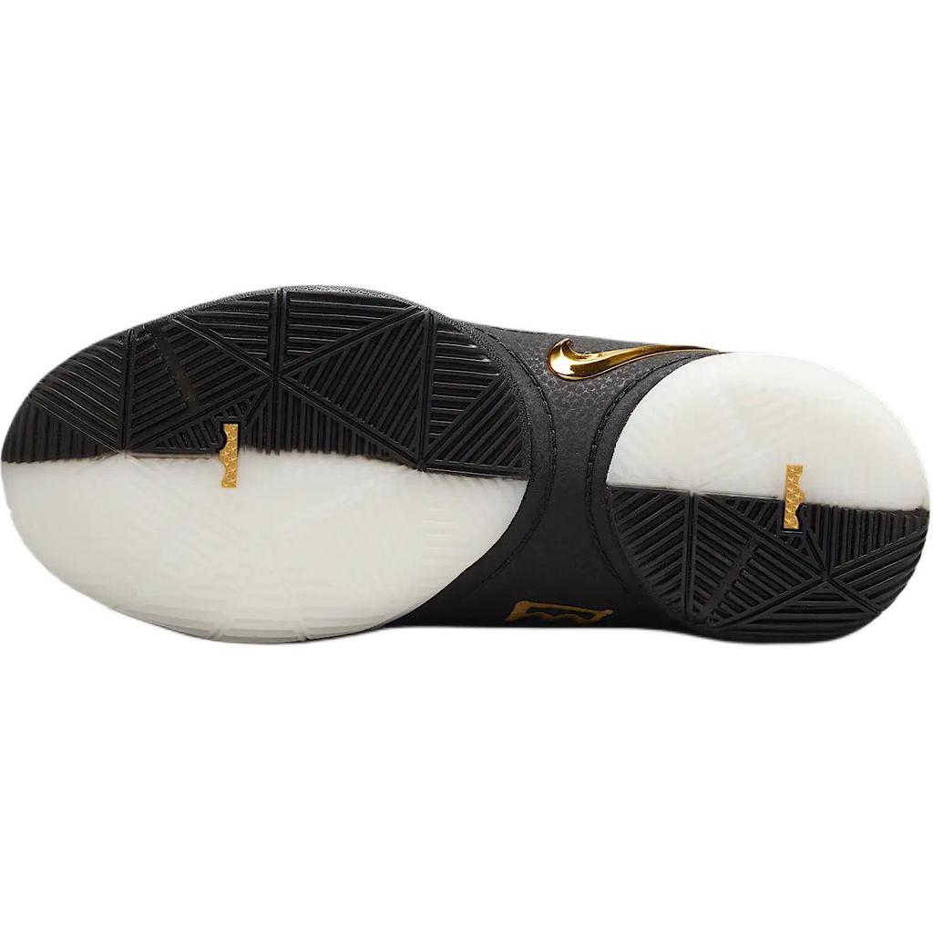 Nike LeBron 22 GS Mogul Chaussures de Sport Enfant Blanc Or Métallisé Noir HV8616-100