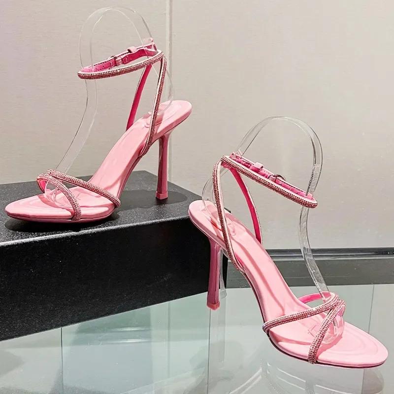 Fashion Design Sandals Women 2025 Summer Sexy Open Toe High Heels Pumps Party Dress Shoes Luxury Sandals for Women